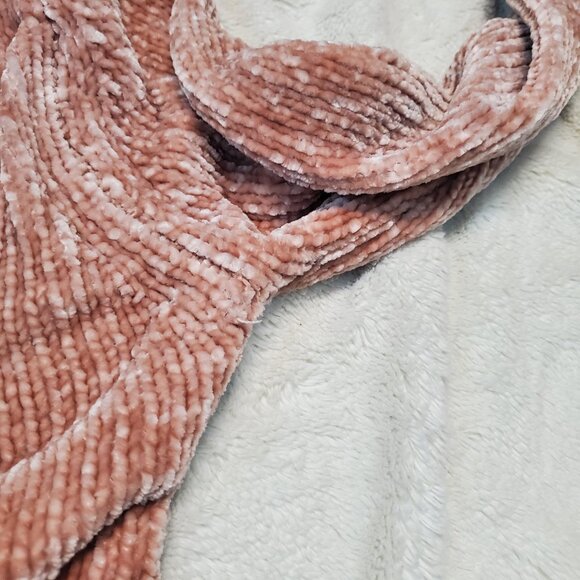 Philosophy Chenille Soft Pink Casual Cottagecore Y2K Pullover Sweater Women M - Picture 3 of 8